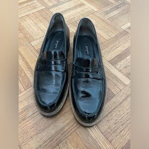 Paul Green Black Patent Leather Loafers